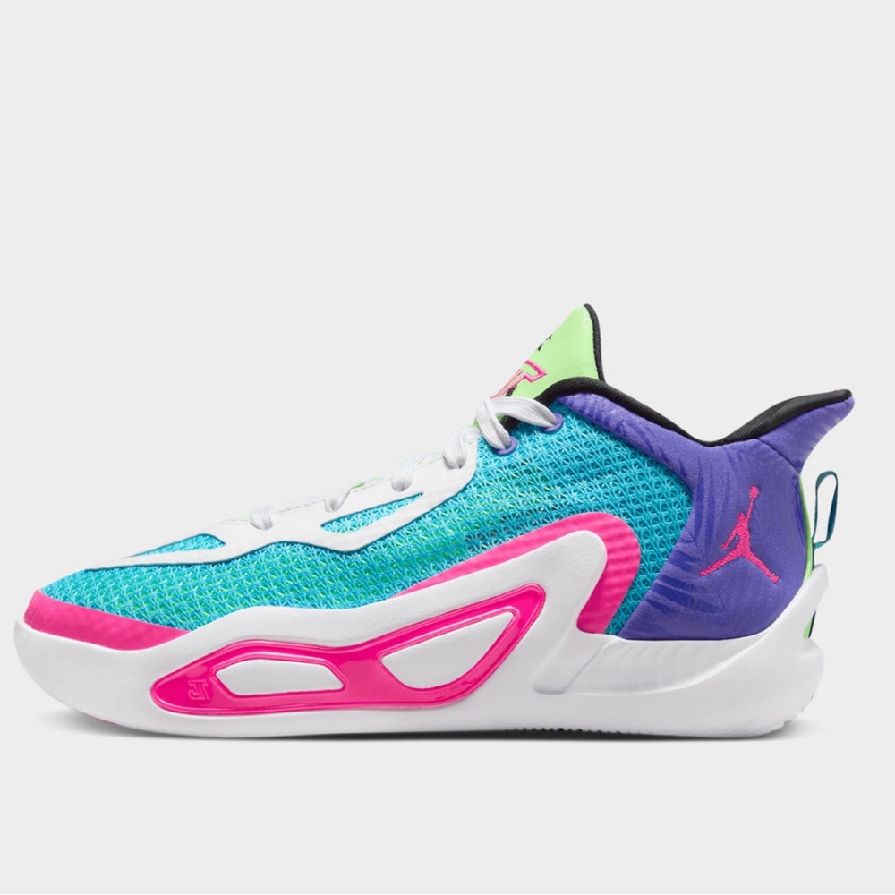 Jordan Tatum 1 court shoes in Lagoon Pulse/Pink Blast